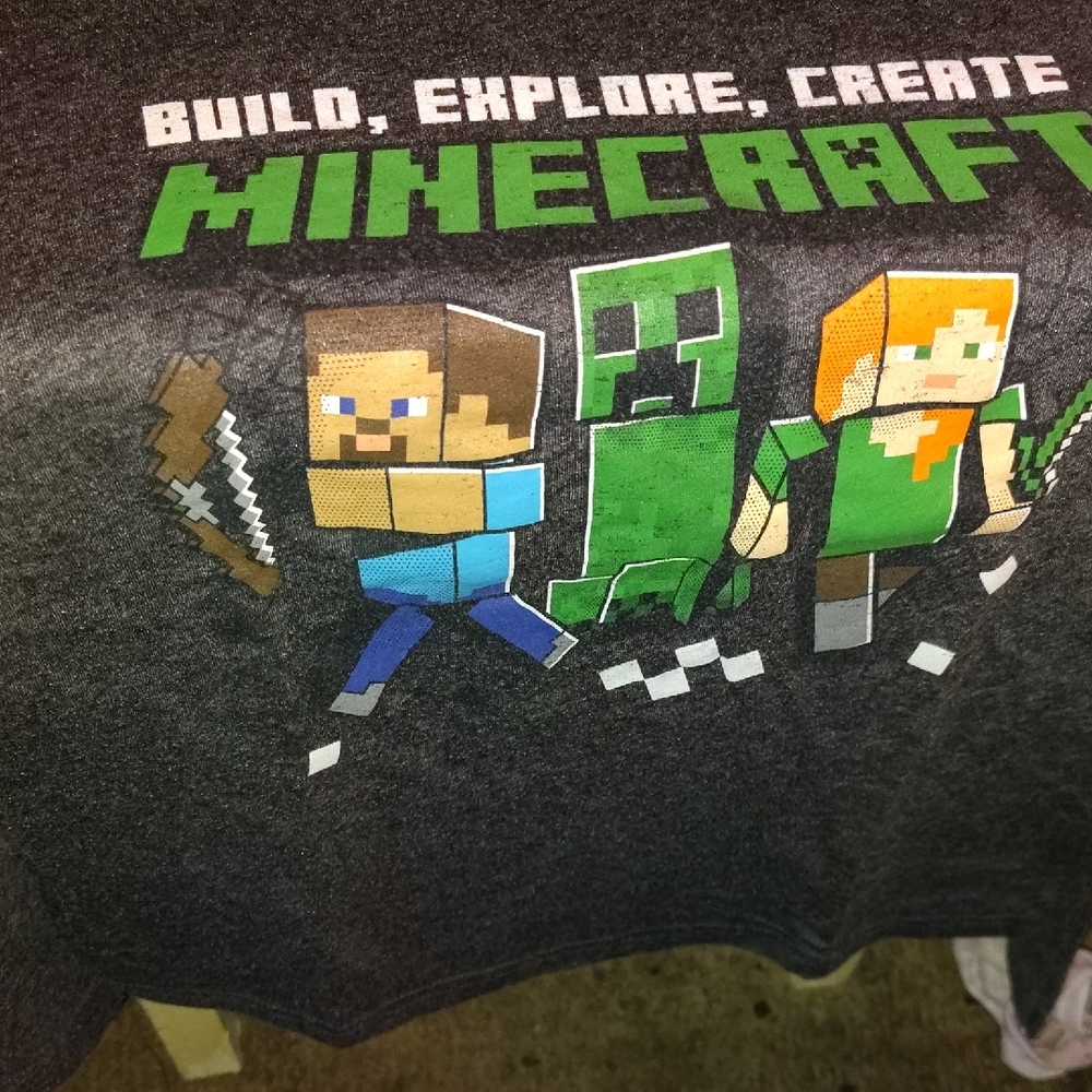 Jumping Beans Black Short Sleeve Tee Pixelated Style